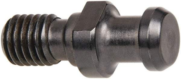 Parlec - C Style, CAT40 Taper, 5/8-11 Thread, 75° Angle Radius, Standard Retention Knob - 2.06" OAL, 0.744" Knob Diam, 0.28" Flange Thickness, 1.024" from Knob to Flange, 0.635" Pilot Diam - Exact Industrial Supply