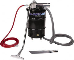 Guardair - 30 Gal Steel Tank, Air Powered Pneumatic Canister Wet/Dry Vacuum - 15 Peak hp, 20' Hose Fitting, Cartridge Filter, Accessories Included - Caliber Tooling