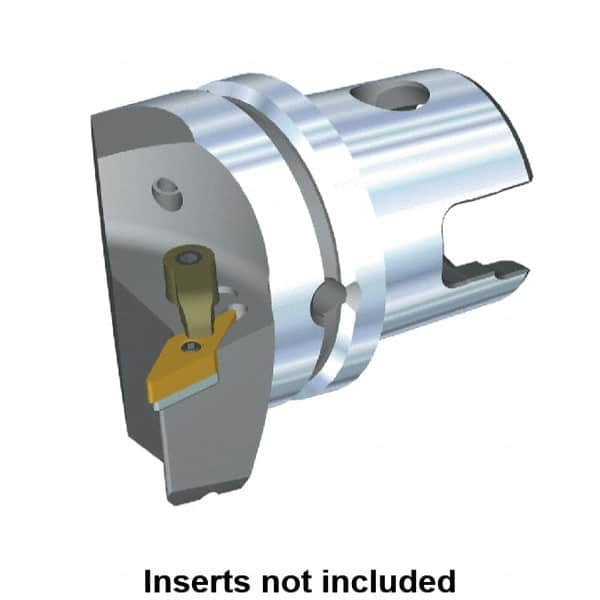 Kennametal - Left Hand Cut, Size KM63, VN.. Insert Compatiblity, Modular Turning & Profiling Cutting Unit Head - 43mm Ctr to Cutting Edge, 60mm Head Length, Through Coolant, Series M-Clamping - Caliber Tooling