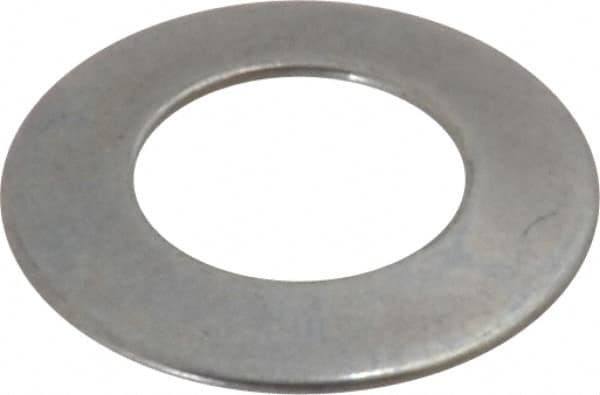 Gardner Spring - 1/4" Bolt, 0.255" ID, Grade 1074 Steel, Belleville Disc Spring - 1/2" OD, 0.034" High, 0.018" Thick - Caliber Tooling