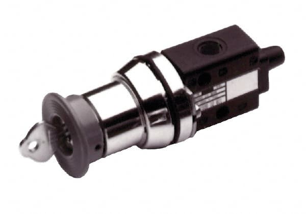 Norgren - 1/8" NPT Packed Spool Valve - Key Type, Key Activation & 0.34 CV Rate - Caliber Tooling