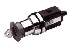 Norgren - 1/8" NPT Packed Spool Valve - Spring Activation, Shrouded Button, & 0.34 CV Rate - Caliber Tooling