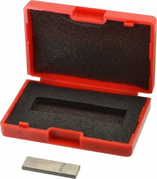 SPI - 0.1008" Rectangular Steel Gage Block - Accuracy Grade AS-1, Includes NIST Traceability Certification - Caliber Tooling