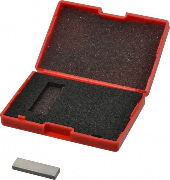 SPI - 0.138" Rectangular Steel Gage Block - Accuracy Grade AS-1, Includes NIST Traceability Certification - Caliber Tooling