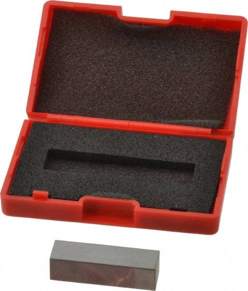 SPI - 0.4" Rectangular Steel Gage Block - Accuracy Grade AS-1, Includes NIST Traceability Certification - Caliber Tooling