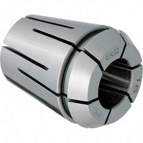 Techniks - 9mm ER32 Coolant Collet - 1.575" OAL, 1.3" Overall Diam - Exact Industrial Supply