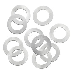 Round Shims; Shim Type: Arbor Shim; Thickness: .010; Inside Diameter: .875″; Outside Diameter: 1.375″; Material: Steel