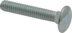 Value Collection - 1/4-20 UNC 1-1/2" Length Under Head, Standard Square Neck, Carriage Bolt - Grade 2 Steel, Zinc-Plated Finish - Caliber Tooling