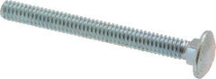 Value Collection - 1/4-20 UNC 2-1/2" Length Under Head, Standard Square Neck, Carriage Bolt - Grade 2 Steel, Zinc-Plated Finish - Caliber Tooling