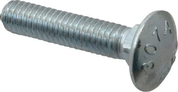 Value Collection - 5/16-18 UNC 1-1/2" Length Under Head, Standard Square Neck, Carriage Bolt - Grade 2 Steel, Zinc-Plated Finish - Caliber Tooling