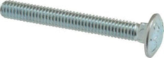 Value Collection - 5/16-18 UNC 2-1/2" Length Under Head, Standard Square Neck, Carriage Bolt - Grade 2 Steel, Zinc-Plated Finish - Caliber Tooling