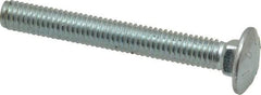 Value Collection - 3/8-16 UNC 3" Length Under Head, Standard Square Neck, Carriage Bolt - Grade 2 Steel, Zinc-Plated Finish - Caliber Tooling