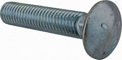 Value Collection - 1/2-13 UNC 2-1/2" Length Under Head, Standard Square Neck, Carriage Bolt - Grade 2 Steel, Zinc-Plated Finish - Caliber Tooling