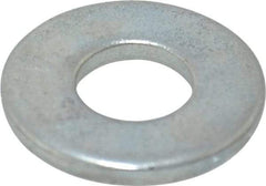 Value Collection - #10 Screw, Steel USS Flat Washer - 1/4" ID x 9/16" OD, 3/64" Thick, Zinc-Plated Finish - Caliber Tooling