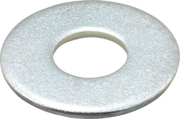 Value Collection - 1/2" Screw, Steel USS Flat Washer - 9/16" ID x 1-3/8" OD, 7/64" Thick, Zinc-Plated Finish - Caliber Tooling