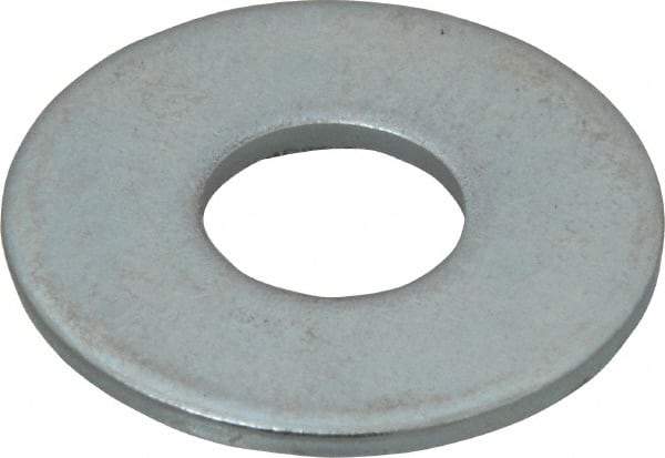 Value Collection - 5/8" Screw, Steel USS Flat Washer - 11/16" ID x 1-3/4" OD, 9/64" Thick, Zinc-Plated Finish - Caliber Tooling