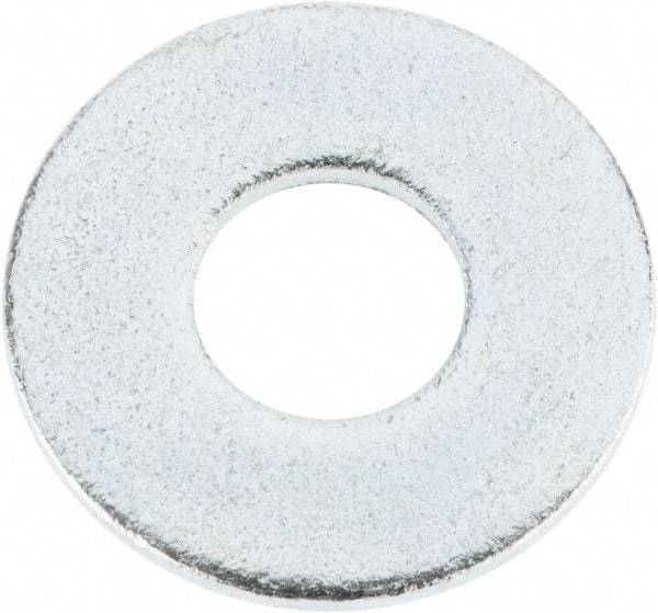 Value Collection - 1/2" Screw, Steel USS Flat Washer - 9/16" ID x 1-3/8" OD, 0.1094" Thick, Zinc-Plated Finish - Caliber Tooling