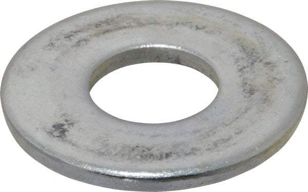 Value Collection - 7/8" Screw, Steel USS Flat Washer - 15/16" ID x 2-1/4" OD, 0.1719" Thick, Zinc-Plated Finish - Caliber Tooling