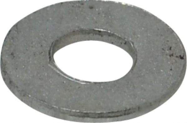 Value Collection - #10 Screw, Steel SAE Flat Washer - 7/32" ID x 1/2" OD, 3/64" Thick, Zinc-Plated Finish - Caliber Tooling