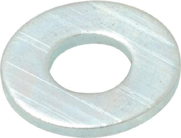 Value Collection - #12 Screw, Steel SAE Flat Washer - 1/4" ID x 9/16" OD, 1/16" Thick, Zinc-Plated Finish - Caliber Tooling