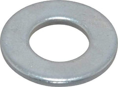 Value Collection - 3/8" Screw, Steel SAE Flat Washer - 13/32" ID x 13/16" OD, 1/16" Thick, Zinc-Plated Finish - Caliber Tooling