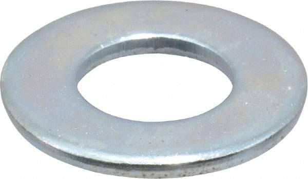 Value Collection - 7/16" Screw, Steel SAE Flat Washer - 15/32" ID x 59/64" OD, 1/16" Thick, Zinc-Plated Finish - Caliber Tooling