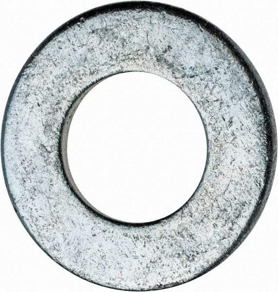 Value Collection - 9/16" Screw, Steel SAE Flat Washer - 19/32" ID x 1-3/16" OD, 3/32" Thick, Zinc-Plated Finish - Caliber Tooling