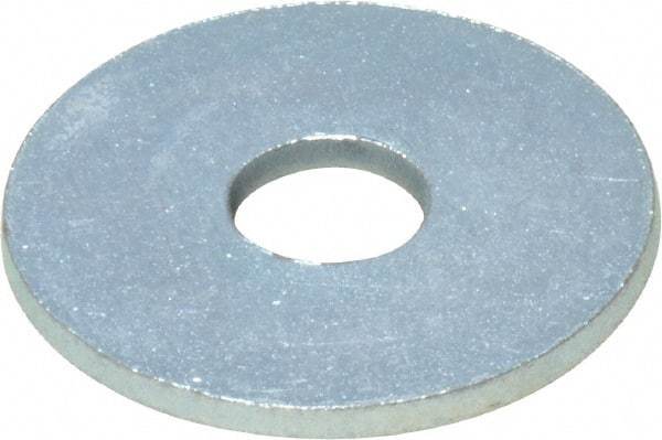 Value Collection - 1/4" Screw, Steel Fender Flat Washer - 1/4" ID x 1" OD, 0.049" Thick, Zinc-Plated Finish - Caliber Tooling