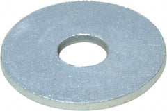 Value Collection - 1/4" Screw, Steel Fender Flat Washer - 1/4" ID x 1" OD, 0.049" Thick, Zinc-Plated Finish - Caliber Tooling