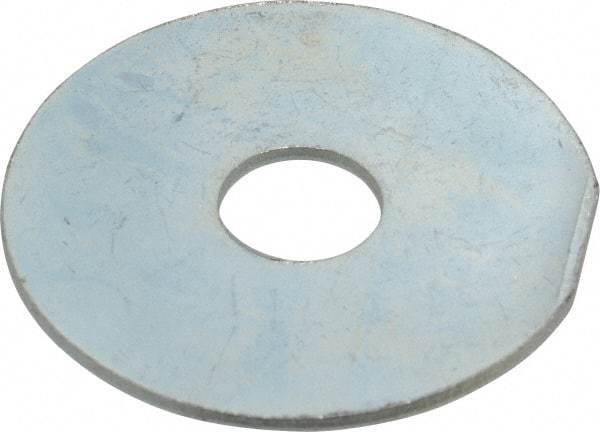 Value Collection - 1/2" Screw, Steel Fender Flat Washer - 1/2" ID x 2" OD, 0.06" Thick, Zinc-Plated Finish - Caliber Tooling