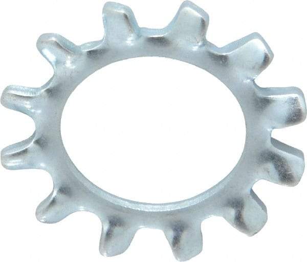 Value Collection - 1/2" Screw, 0.53" ID, Spring Steel External Tooth Lock Washer - 0.9" OD, Zinc-Plated, Grade 2 - Caliber Tooling