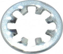 Value Collection - #8 Screw, 0.176" ID, Steel Internal Tooth Lock Washer - 0.34" OD, Zinc-Plated, Grade 2 - Caliber Tooling