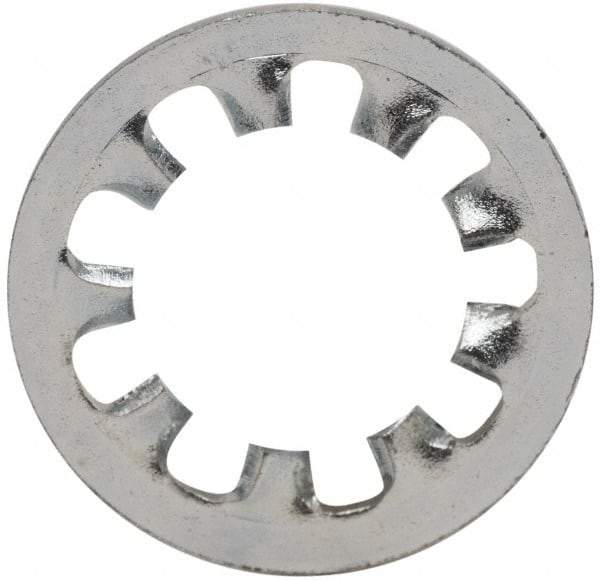 Value Collection - 1/4" Screw, 0.267" ID, Steel Internal Tooth Lock Washer - 0.478" OD, Zinc-Plated, Grade 2 - Caliber Tooling