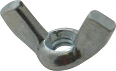 Value Collection - #6-32 UNC, Zinc Plated, Steel Standard Wing Nut - 0.72" Wing Span, 0.41" Wing Span - Caliber Tooling
