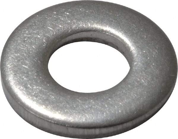 Value Collection - #10 Screw, Grade 18-8 Stainless Steel Standard Flat Washer - 7/32" ID x 1/2" OD, 0.049" Thick - Caliber Tooling