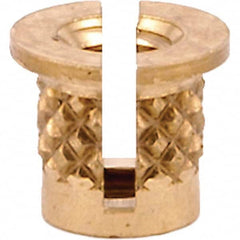 E-Z LOK - Press Fit Threaded Inserts Type: Flanged For Material Type: Plastic - Caliber Tooling