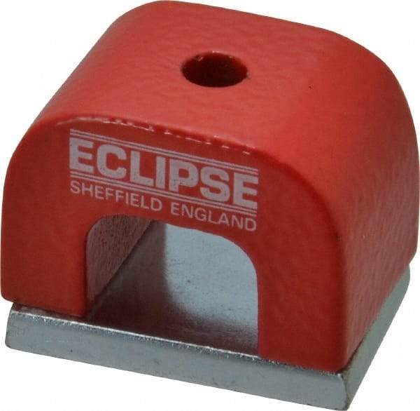 Eclipse - 1 Hole, 3/16" Hole Diam, 51/64" Overall Width, 1-3/16" Deep, 51/64" High, Alnico Power Magnets - 0.3" Pole Width, 550°C Max Operating Temp, Grade 5 Alnico - Caliber Tooling