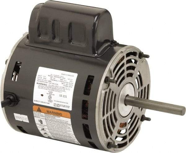 US Motors - 1/3 hp, ODP Enclosure, Auto Thermal Protection, 1,100 RPM, 115 Volt, 60 Hz, Industrial Electric AC/DC Motor - Size 48 Frame, Stud Mount, 1 Speed, Ball Bearings, 4.4 Full Load Amps, B Class Insulation, CW Lead End - Caliber Tooling