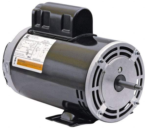 US Motors - 2 hp, ODP Enclosure, Auto Thermal Protection, 3,450 RPM, 230 Volt, 60 Hz, Industrial Electric AC/DC Motor - Size 48 Frame, Thru Bolt with Base Mount, 1 Speed, Ball Bearings, 10.5 Full Load Amps, F Class Insulation, CCW Shaft End - Caliber Tooling