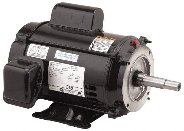 US Motors - 2 hp, ODP Enclosure, 1,730 RPM, 115/230 Volt, 60 Hz, Industrial Electric AC/DC Motor - Size 182 Frame, Horizontal-Footed Mount, 1 Speed, Ball Bearings, 23.2/11.6 Full Load Amps, F Class Insulation - Caliber Tooling