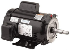 US Motors - 5 hp, ODP Enclosure, No Thermal Protection, 3,450 RPM, 208-230 Volt, 60 Hz, Industrial Electric AC/DC Motor - Size 184 Frame, C-Face/Base Mount, 1 Speed, Ball Bearings, 24.0-23.7 Full Load Amps, F Class Insulation, Reversible - Caliber Tooling