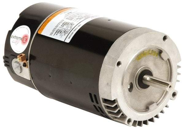 US Motors - 2 hp, ODP Enclosure, Auto Thermal Protection, 3,450 RPM, 230 Volt, 60 Hz, Industrial Electric AC/DC Motor - C-Face Mount, 1 Speed, Ball Bearings, B Class Insulation, CCW Drive End - Caliber Tooling