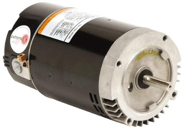 US Motors - 3/4 hp, ODP Enclosure, Auto Thermal Protection, 3,450 RPM, 115/230 Volt, 60 Hz, Industrial Electric AC/DC Motor - C-Face Mount, 1 Speed, Ball Bearings, B Class Insulation, CW Lead End - Caliber Tooling