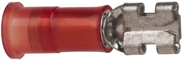 3M - 22 to 18 AWG, Nylon, Partially Insulated, Female Wire Disconnect - 3/16 Inch Wide Tab, Red, RoHS 2011/65/EU Compliant - Caliber Tooling