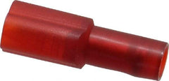 3M - 22 to 18 AWG, Nylon, Fully Insulated, Male Wire Disconnect - 3/16 Inch Wide Tab, Red, RoHS 2011/65/EU Compliant - Caliber Tooling