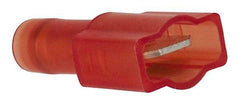 3M - 22 to 18 AWG, Nylon, Fully Insulated, Male Wire Disconnect - 1/4 Inch Wide Tab, Red, RoHS 2011/65/EU Compliant - Caliber Tooling