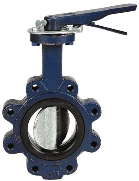 NIBCO - 3" Pipe, Lug Butterfly Valve - Lever Handle, Cast Iron Body, EPDM Seat, 200 WOG, Ductile Iron Disc, Stainless Steel Stem - Caliber Tooling