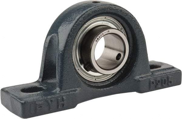 Value Collection - 5-1/2" OALBall Bearing Pillow Block - Cast Iron - Caliber Tooling