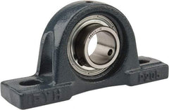 Value Collection - 5-1/2" OALBall Bearing Pillow Block - Cast Iron - Caliber Tooling