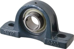 Value Collection - 6-3/16" OALBall Bearing Pillow Block - Cast Iron - Caliber Tooling